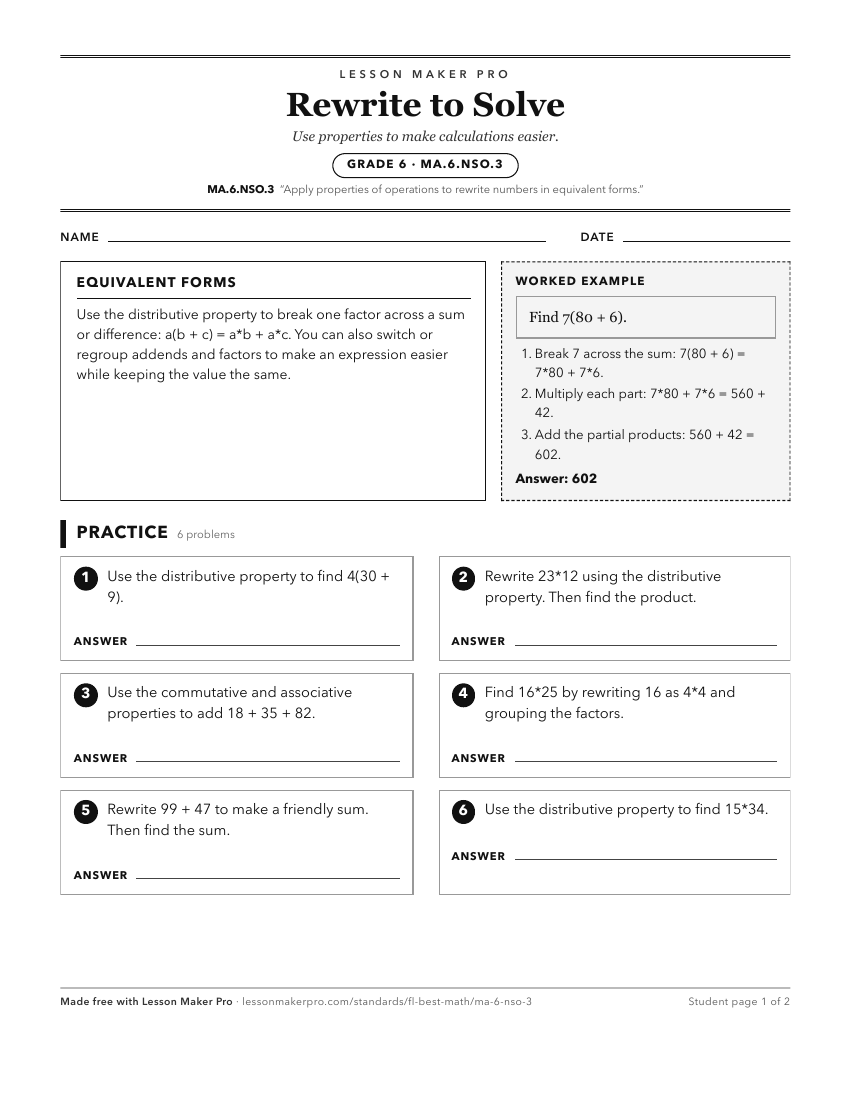 Preview of the MA.6.NSO.3 printable worksheet