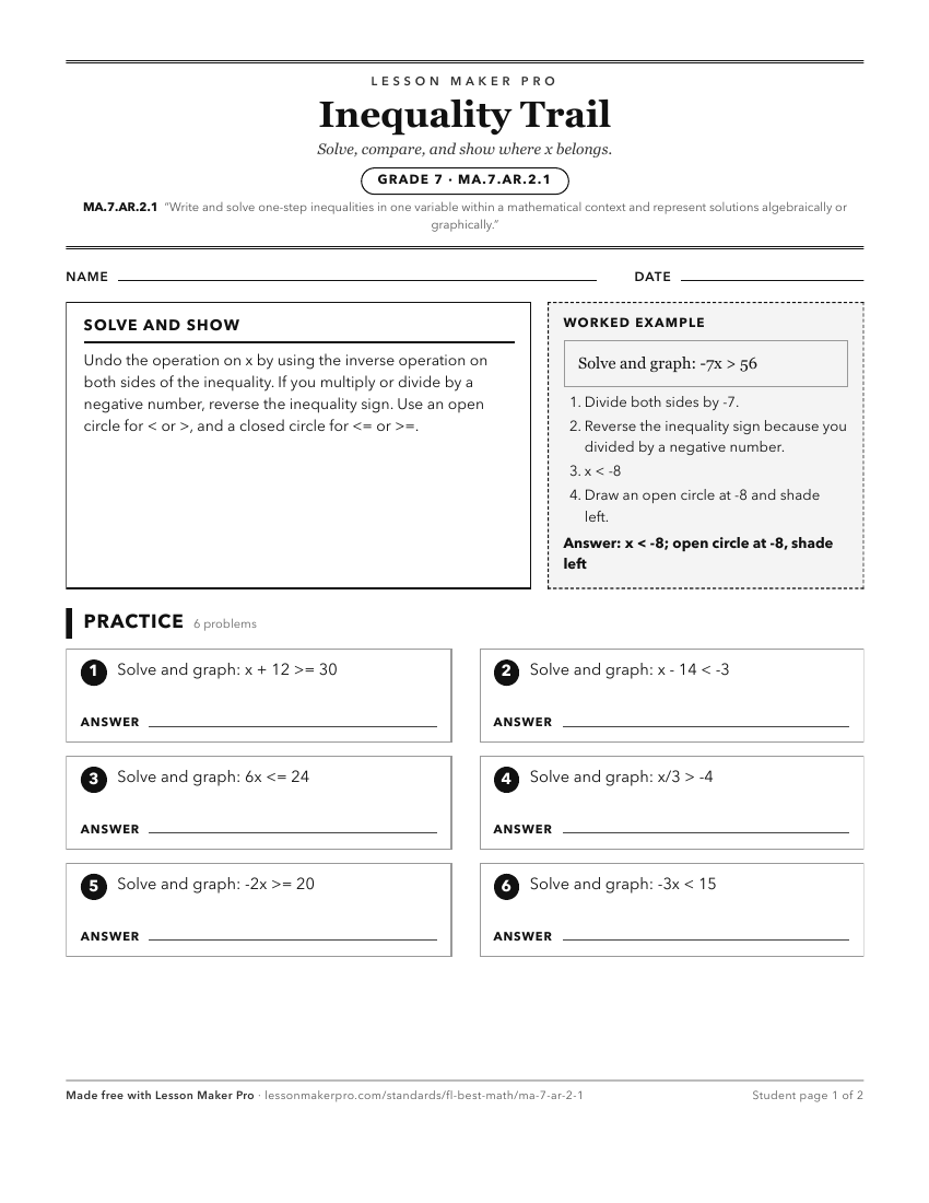 Preview of the MA.7.AR.2.1 printable worksheet