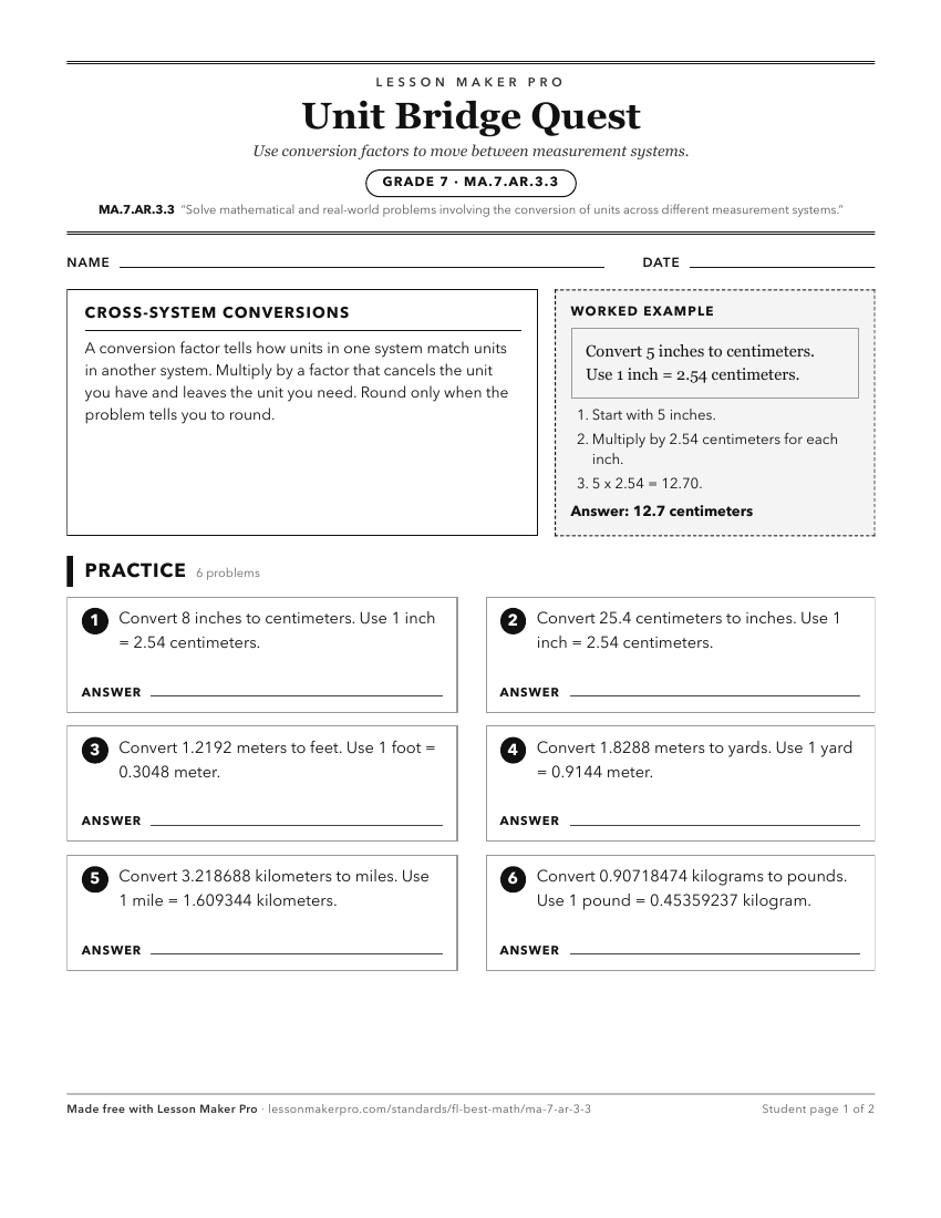 Preview of the MA.7.AR.3.3 printable worksheet