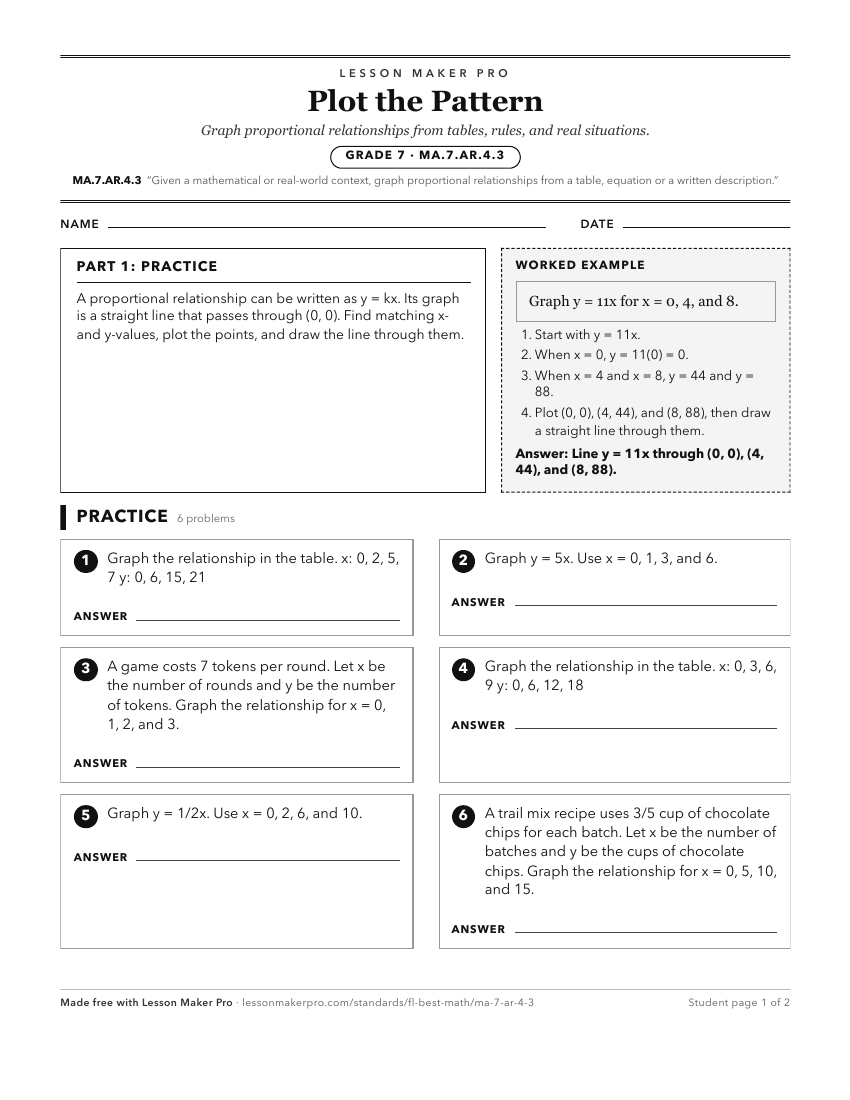 Preview of the MA.7.AR.4.3 printable worksheet