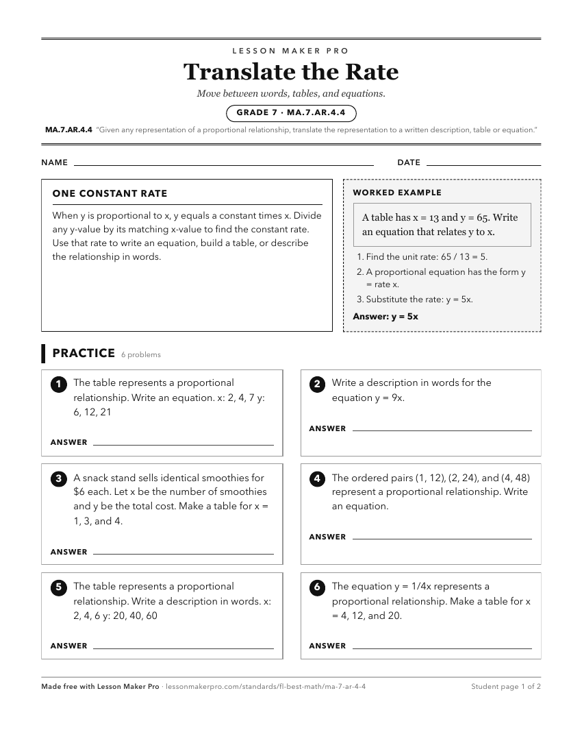 Preview of the MA.7.AR.4.4 printable worksheet