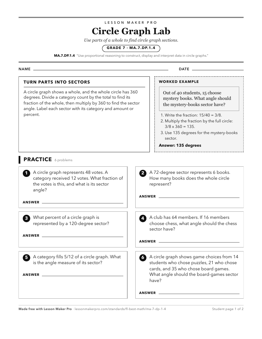 Preview of the MA.7.DP.1.4 printable worksheet