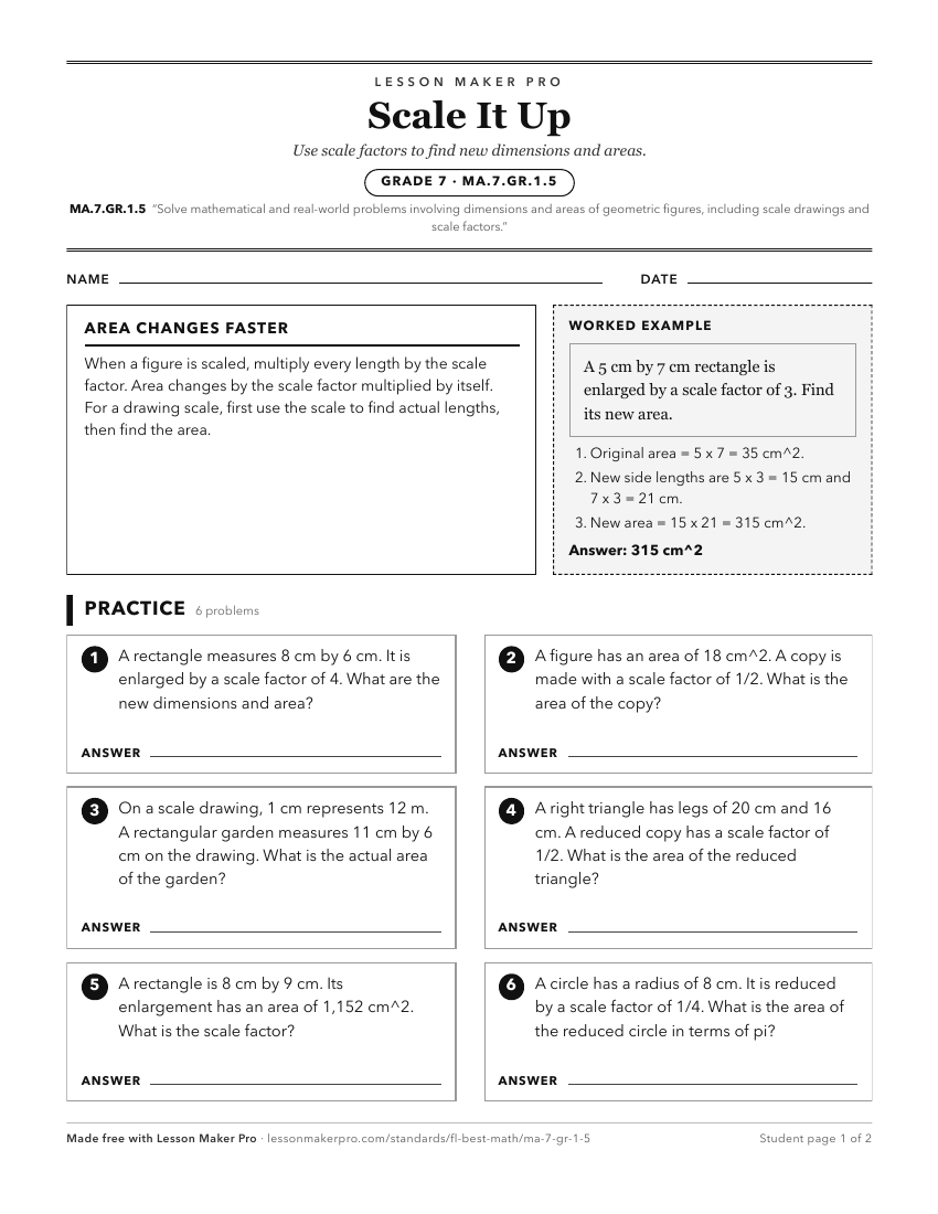 Preview of the MA.7.GR.1.5 printable worksheet