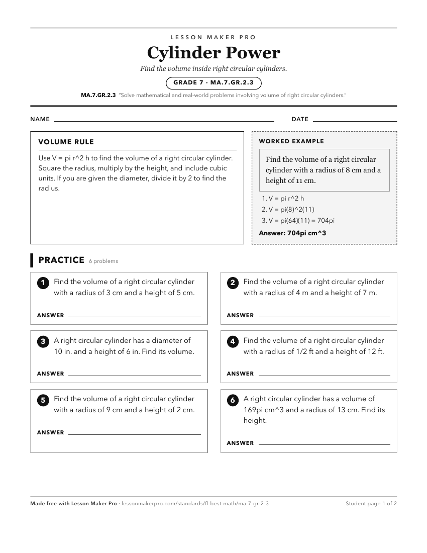 Preview of the MA.7.GR.2.3 printable worksheet
