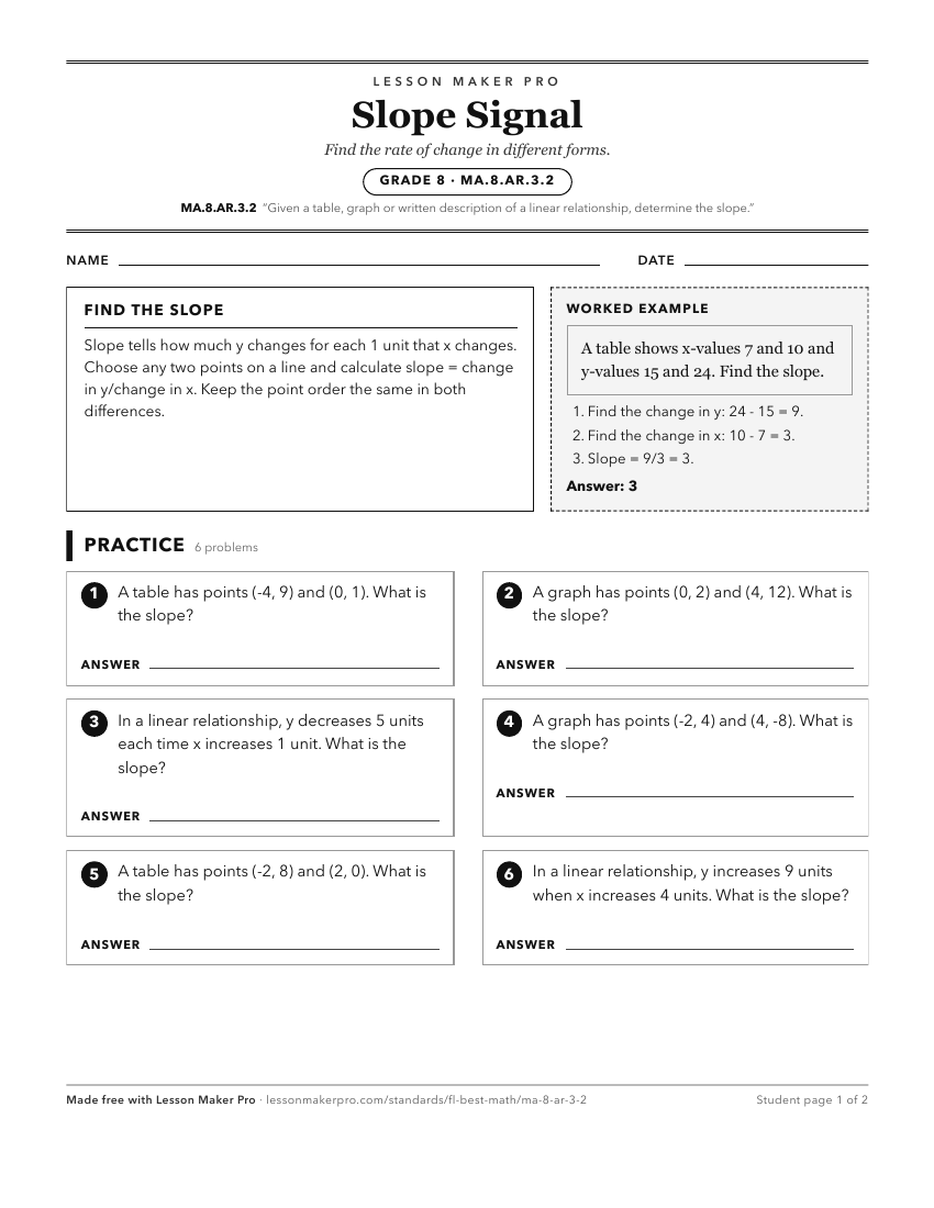 Preview of the MA.8.AR.3.2 printable worksheet