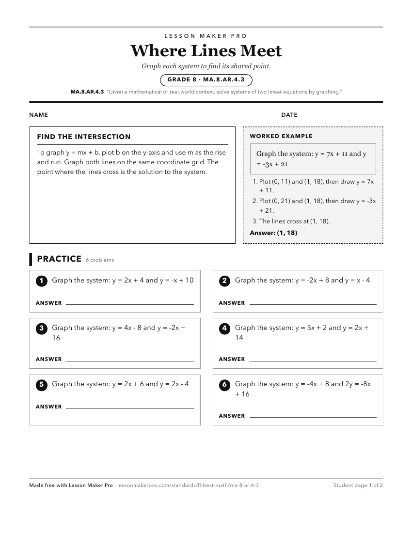 Preview of the MA.8.AR.4.3 printable worksheet