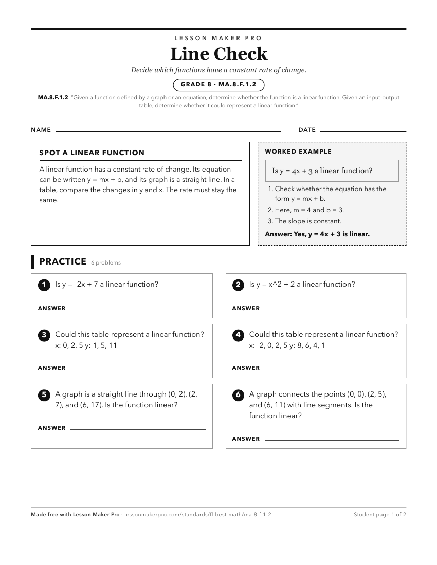 Preview of the MA.8.F.1.2 printable worksheet