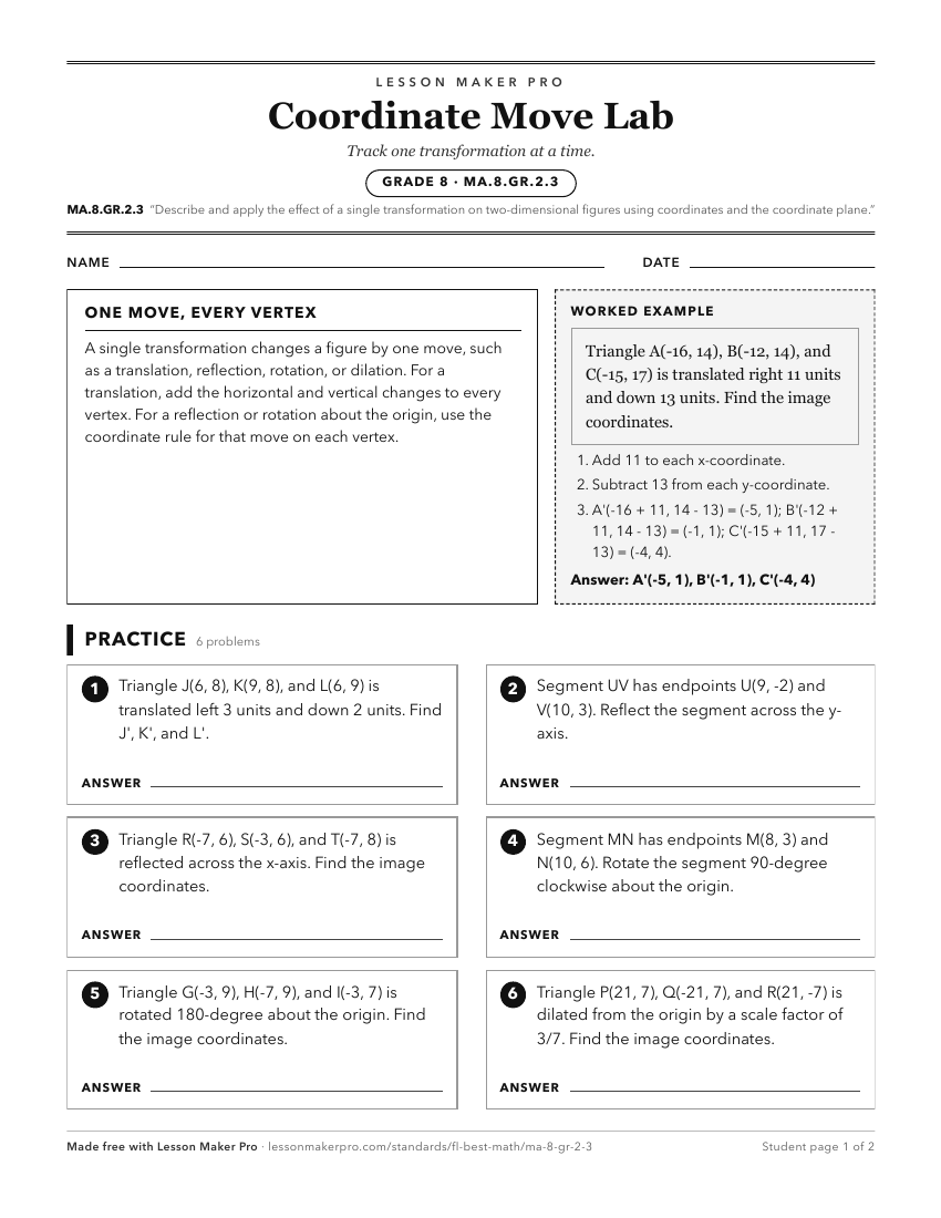 Preview of the MA.8.GR.2.3 printable worksheet