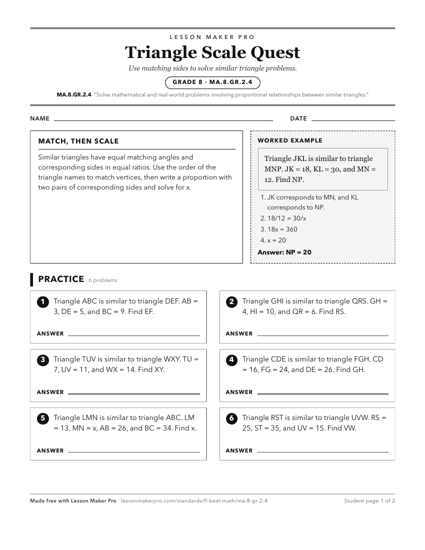 Preview of the MA.8.GR.2.4 printable worksheet