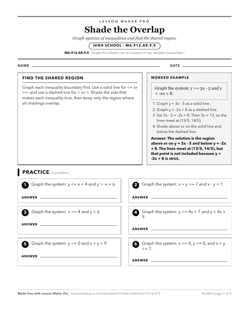 Preview of the MA.912.AR.9.5 printable worksheet