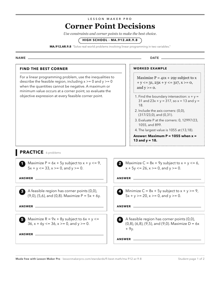 Preview of the MA.912.AR.9.8 printable worksheet
