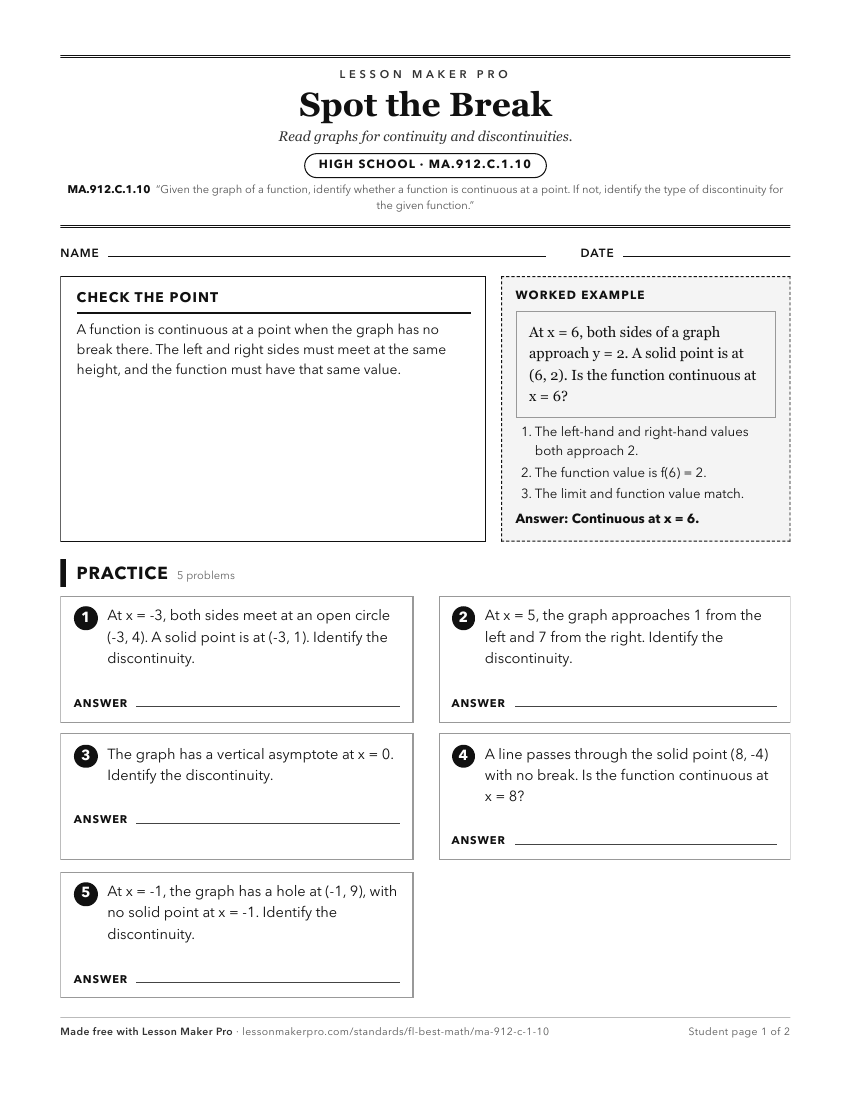Preview of the MA.912.C.1.10 printable worksheet