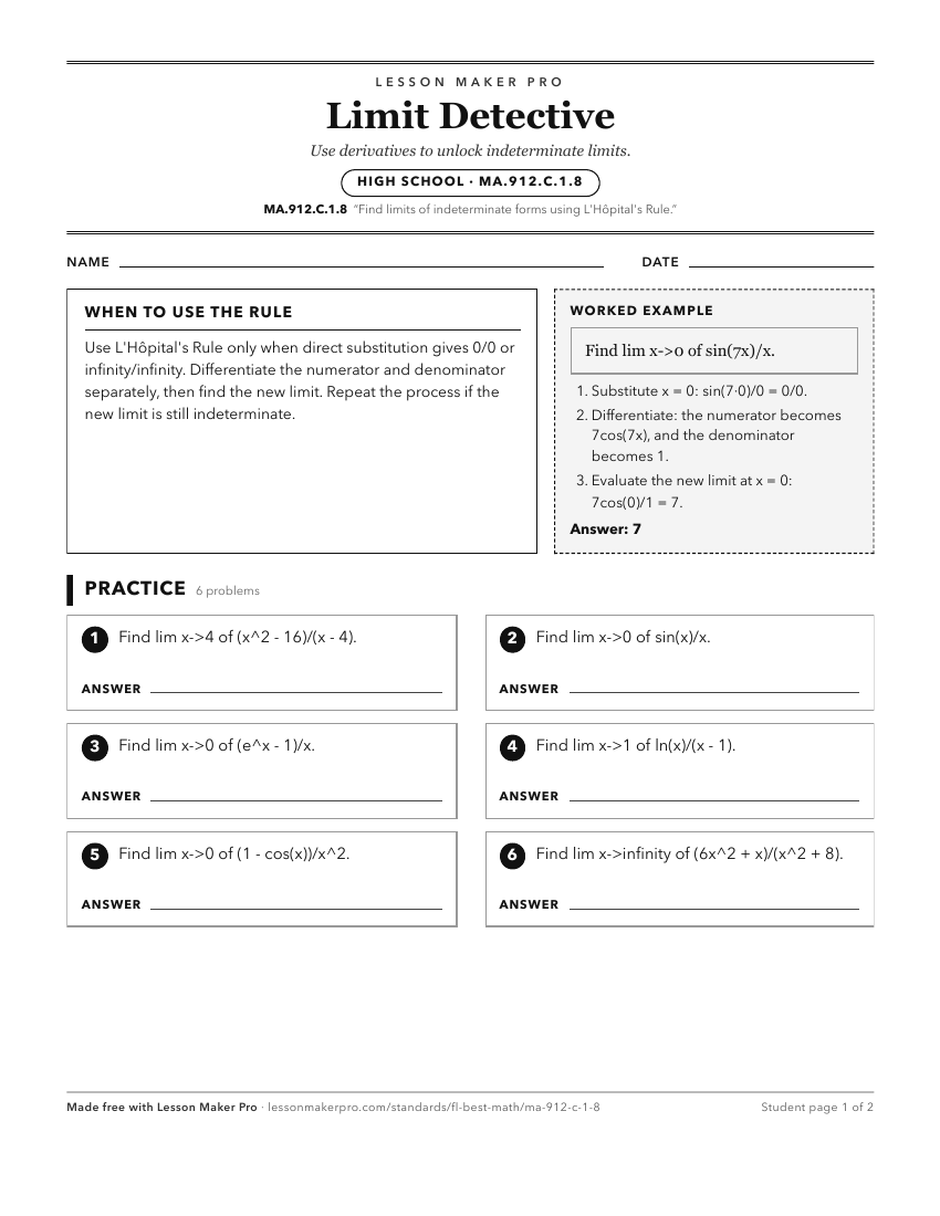Preview of the MA.912.C.1.8 printable worksheet