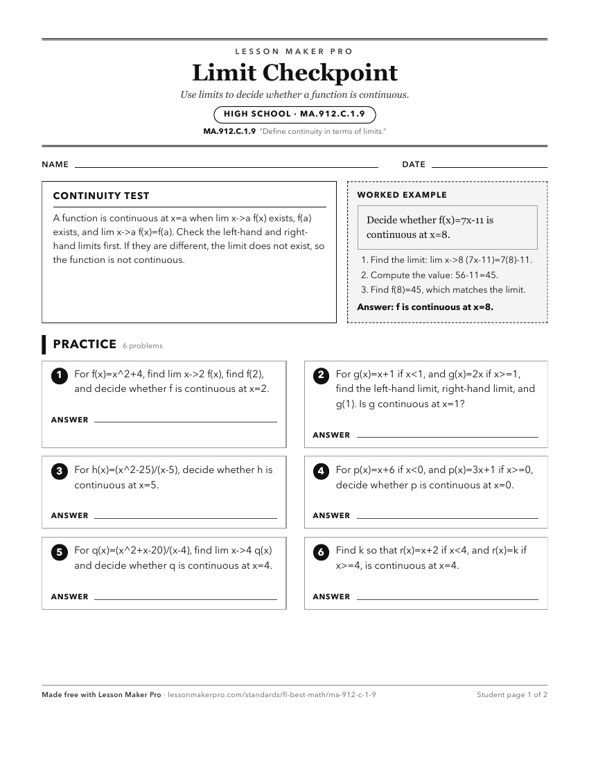 Preview of the MA.912.C.1.9 printable worksheet