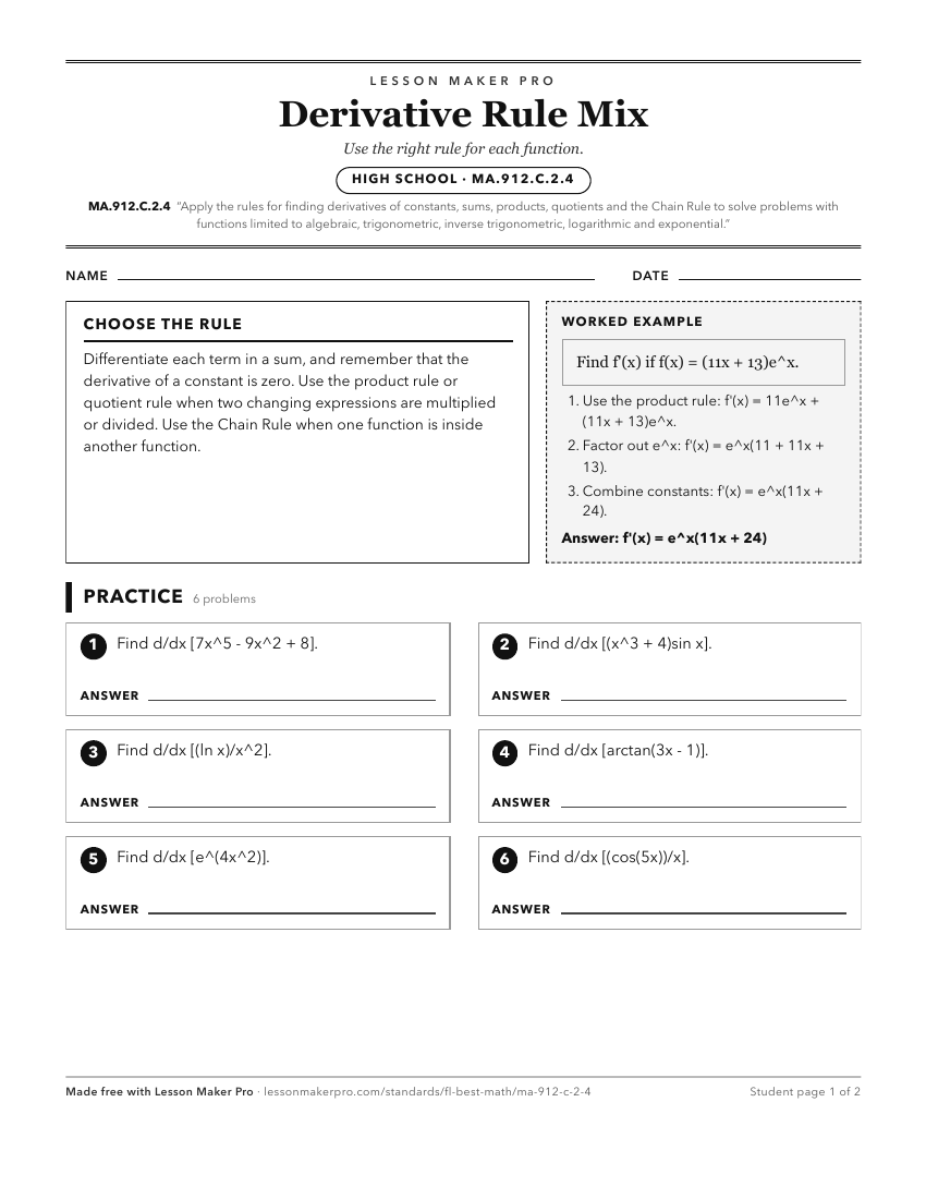Preview of the MA.912.C.2.4 printable worksheet