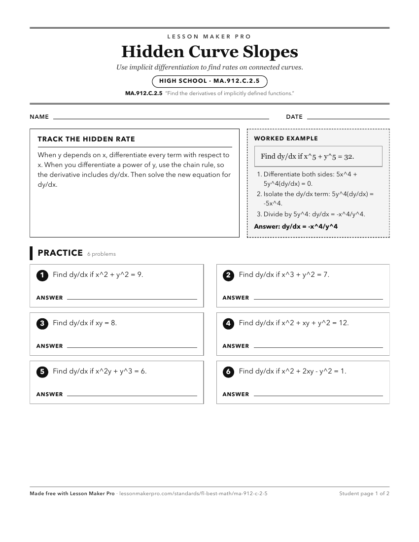 Preview of the MA.912.C.2.5 printable worksheet