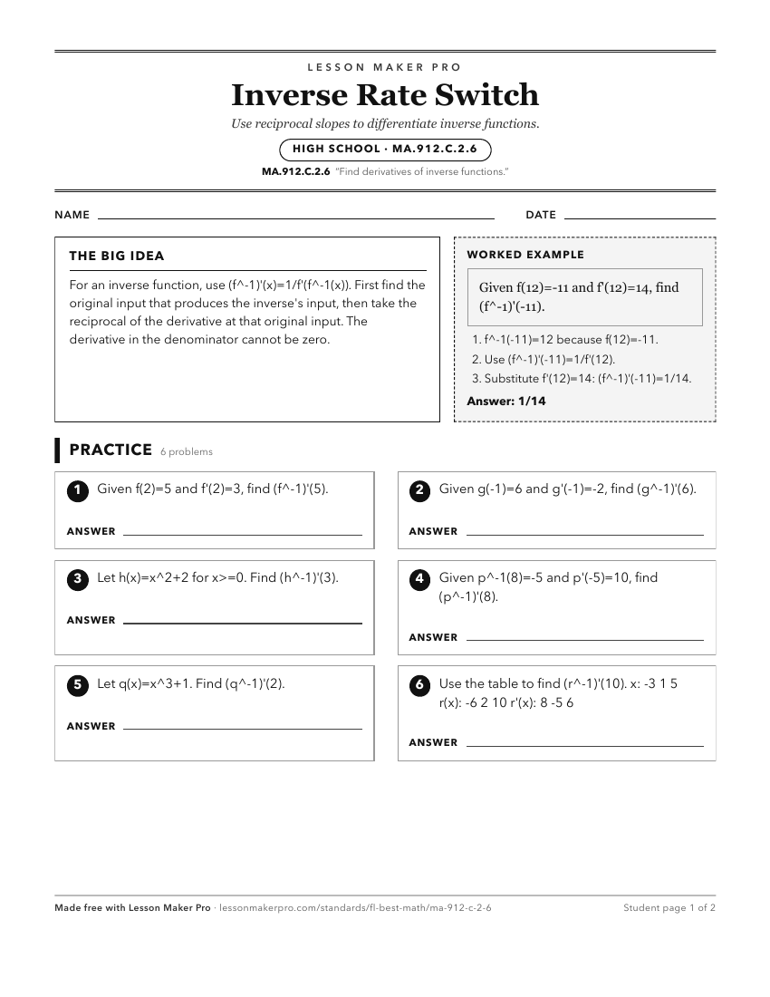 Preview of the MA.912.C.2.6 printable worksheet