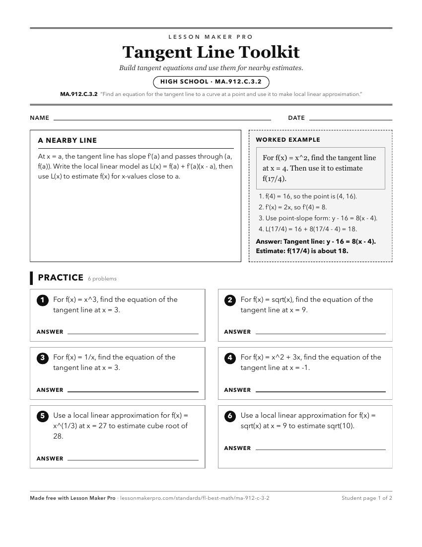 Preview of the MA.912.C.3.2 printable worksheet