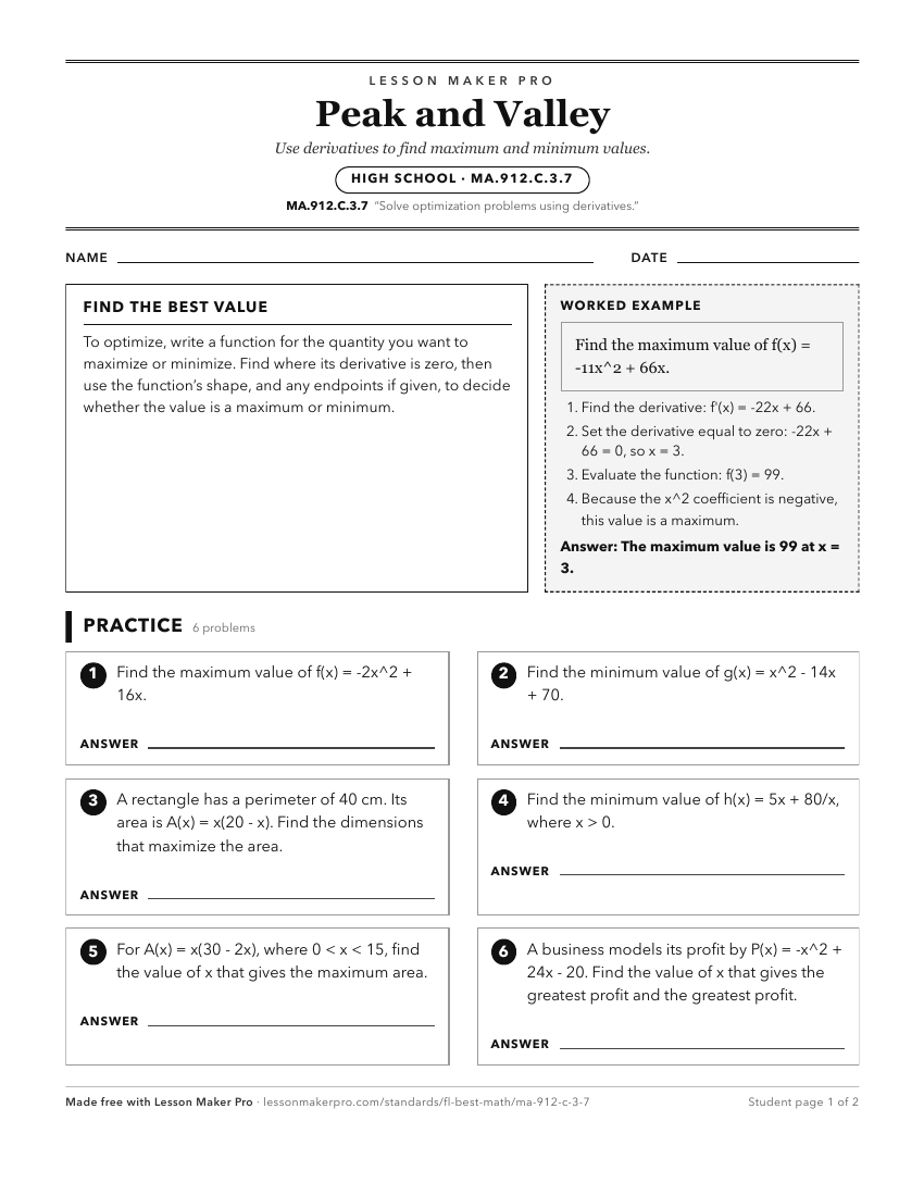 Preview of the MA.912.C.3.7 printable worksheet