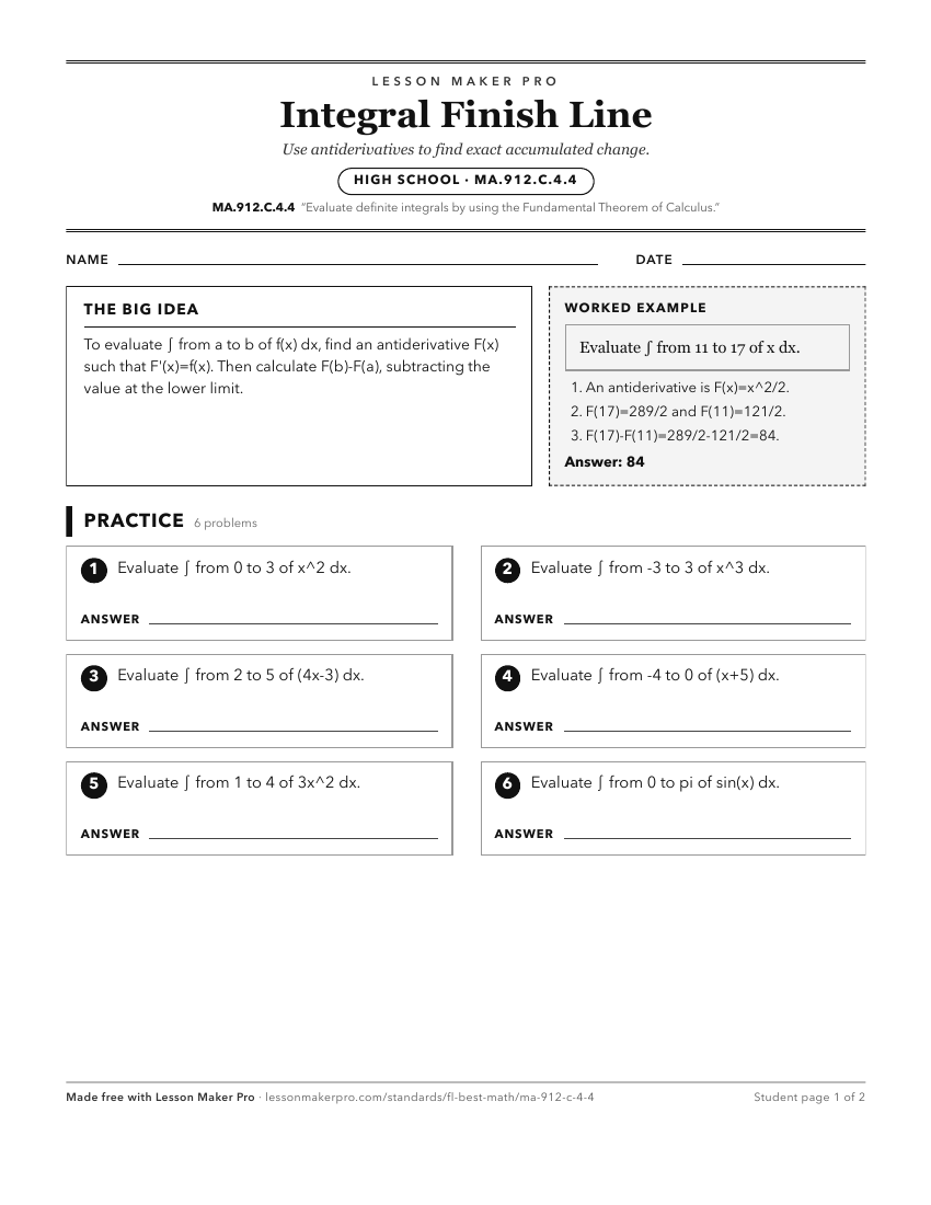 Preview of the MA.912.C.4.4 printable worksheet