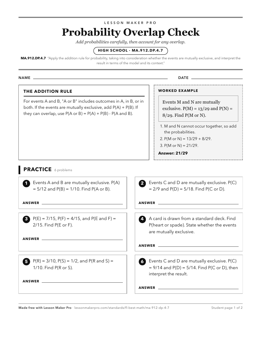 Preview of the MA.912.DP.4.7 printable worksheet
