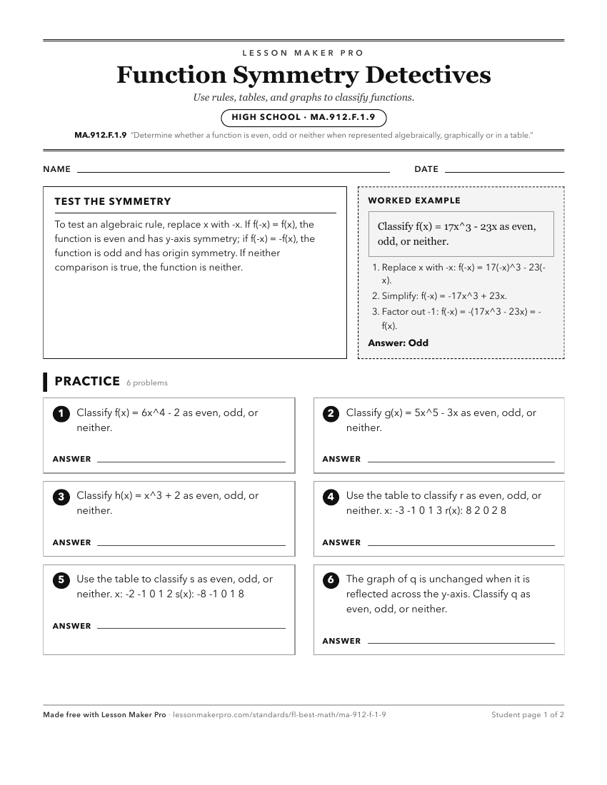 Preview of the MA.912.F.1.9 printable worksheet