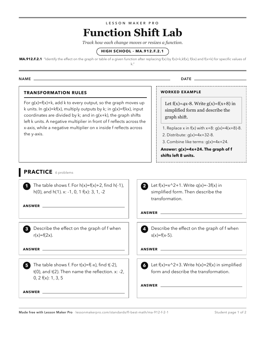 Preview of the MA.912.F.2.1 printable worksheet