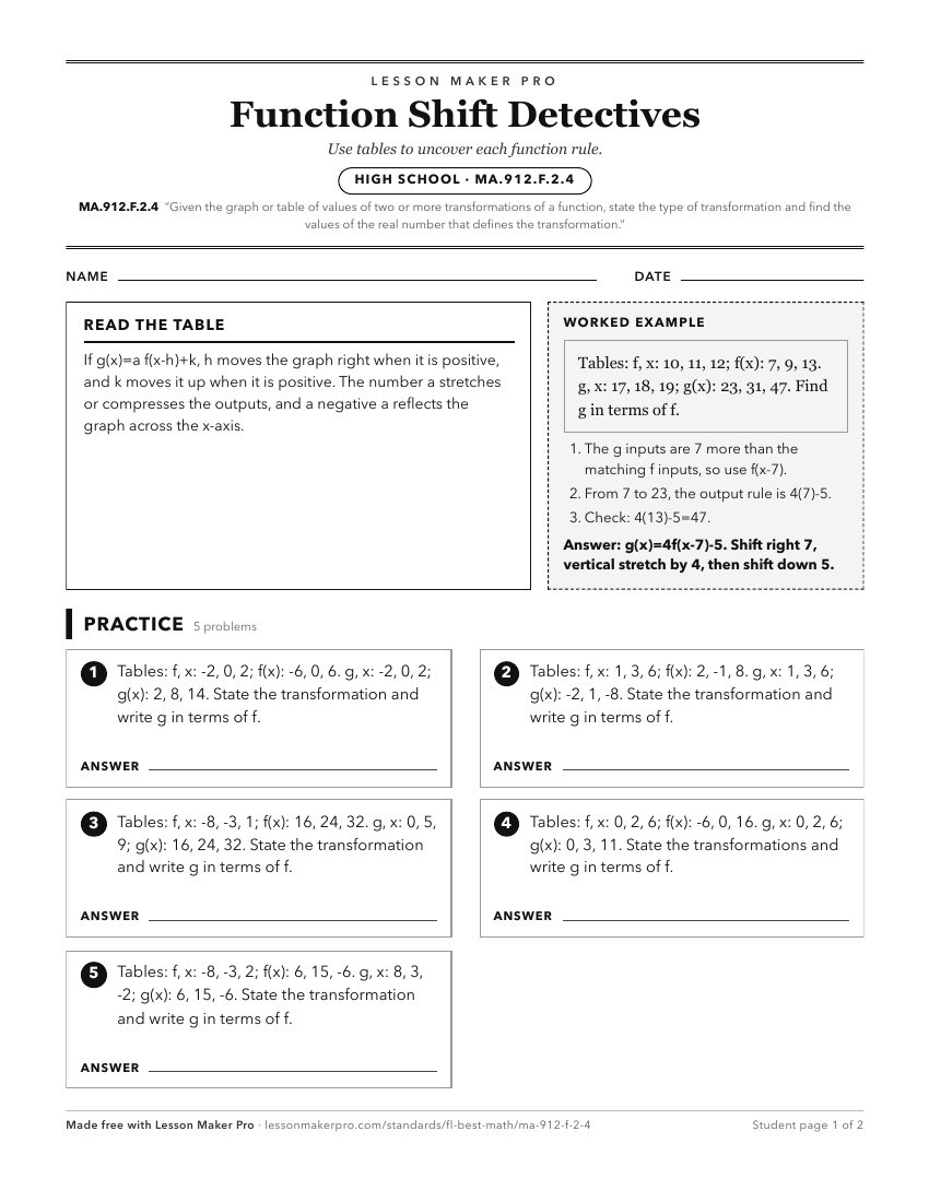 Preview of the MA.912.F.2.4 printable worksheet