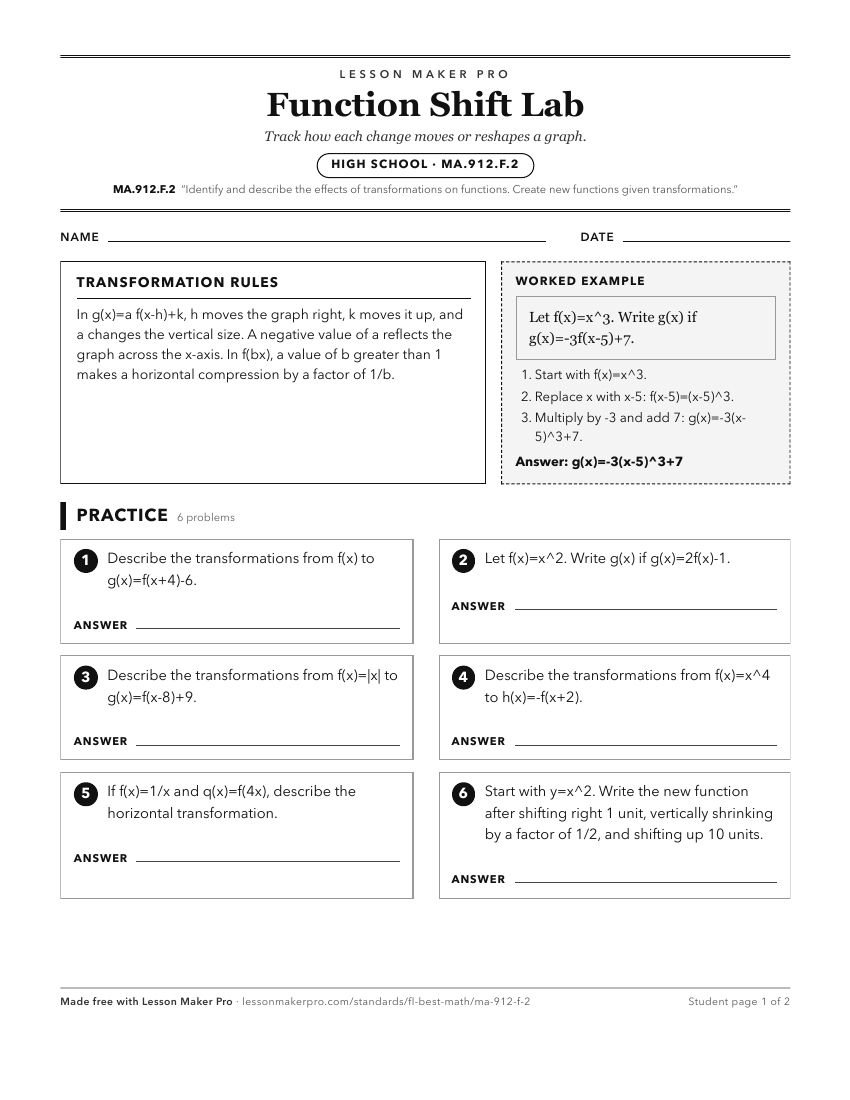 Preview of the MA.912.F.2 printable worksheet
