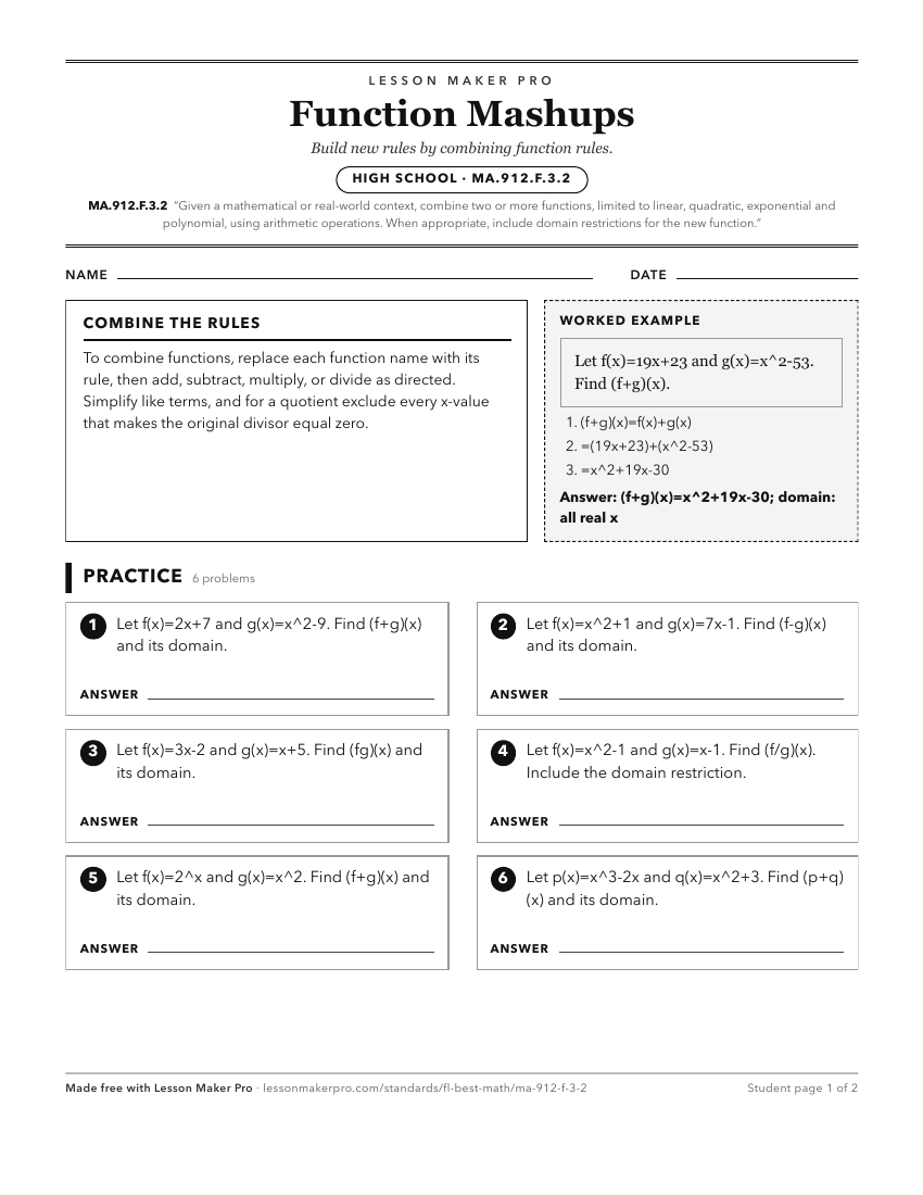 Preview of the MA.912.F.3.2 printable worksheet