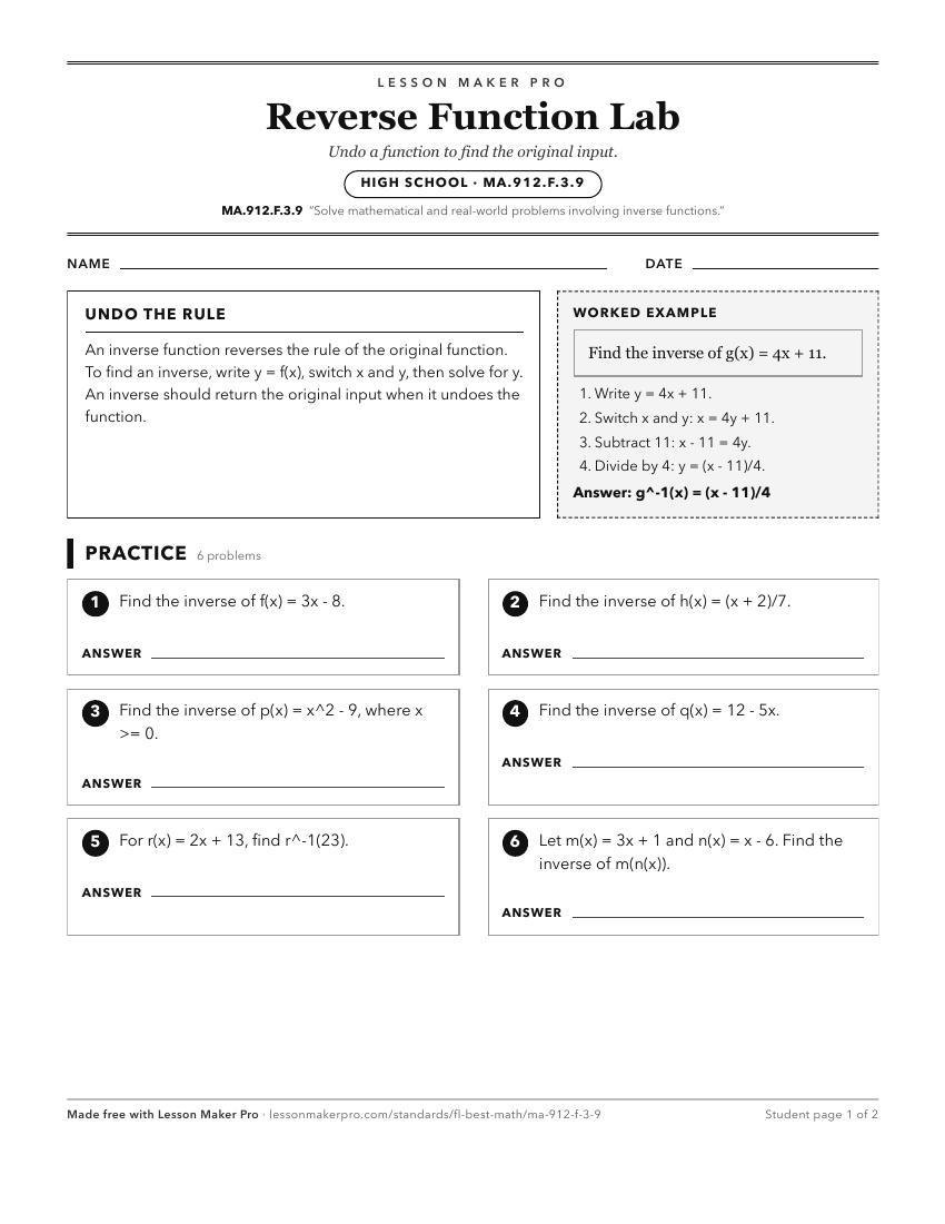 Preview of the MA.912.F.3.9 printable worksheet