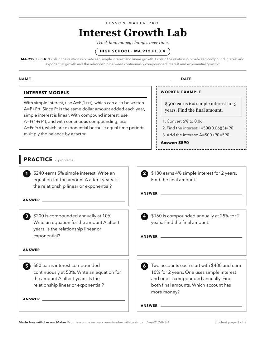 Preview of the MA.912.FL.3.4 printable worksheet