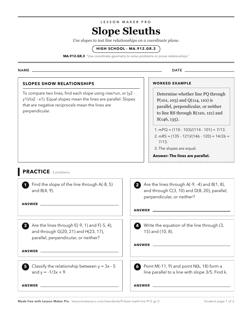 Preview of the MA.912.GR.3 printable worksheet