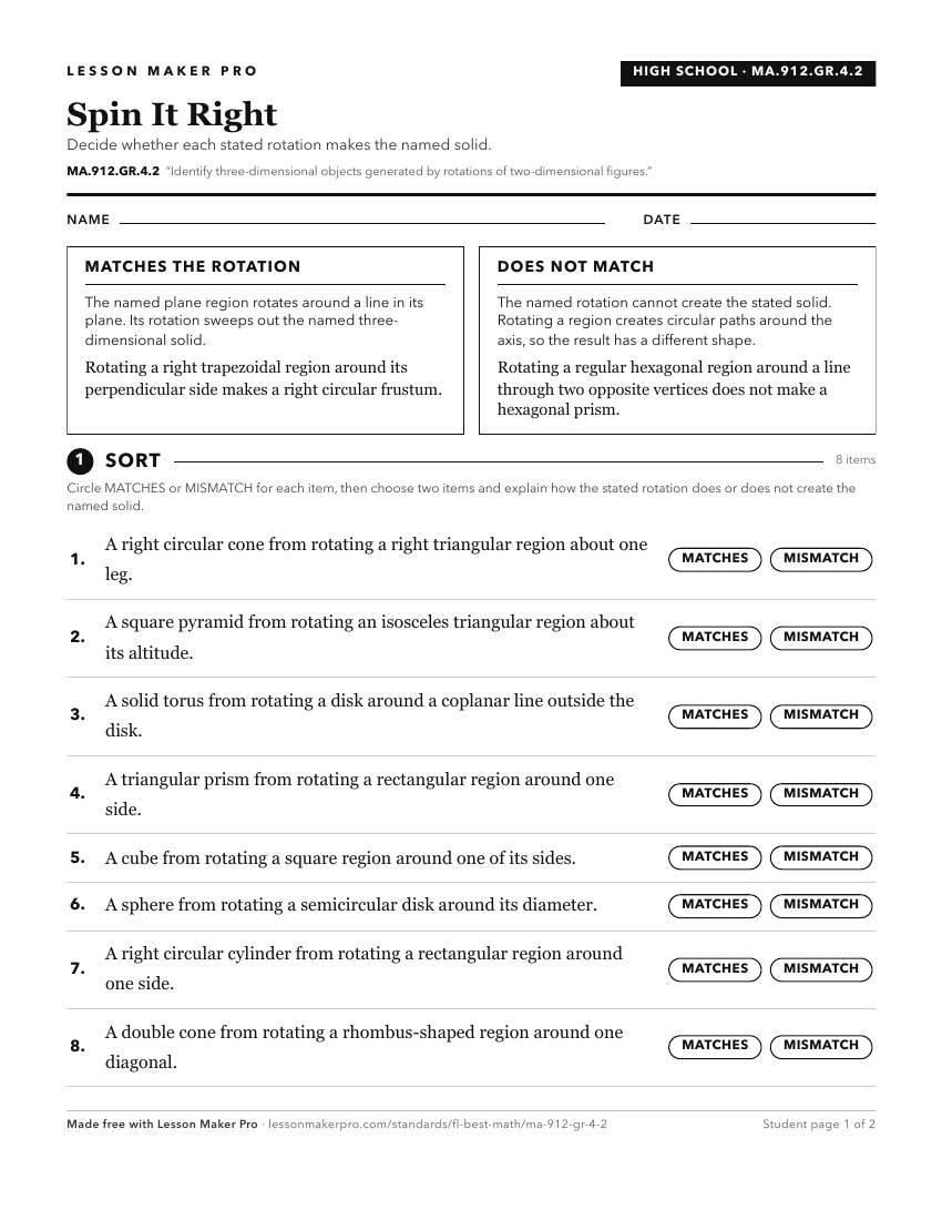 Preview of the MA.912.GR.4.2 printable worksheet