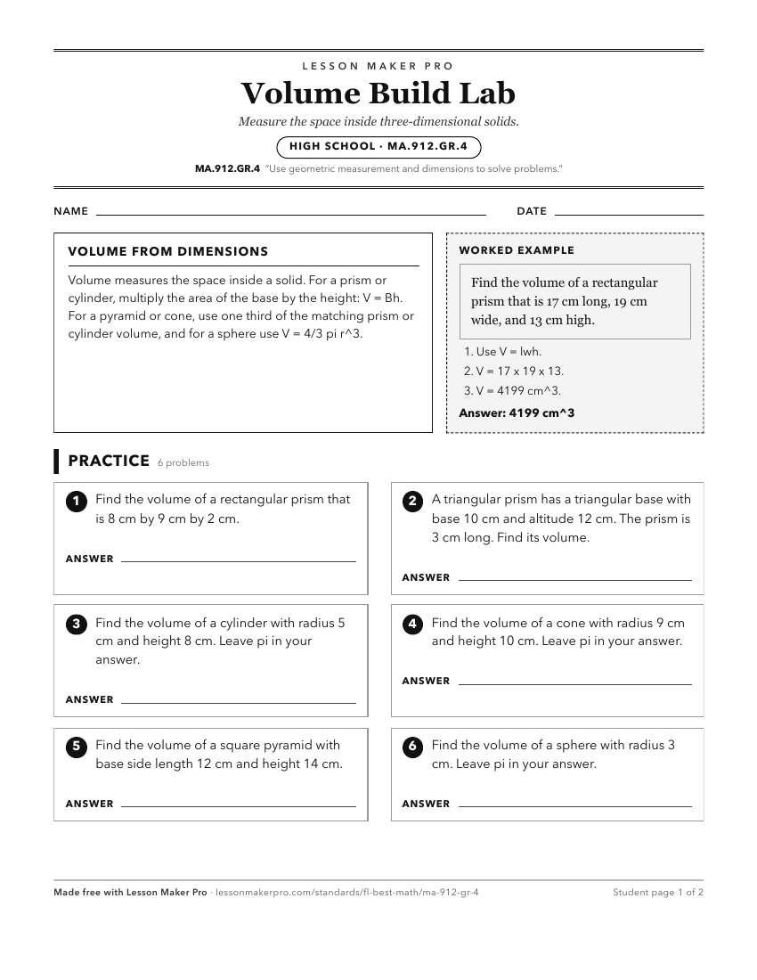 Preview of the MA.912.GR.4 printable worksheet