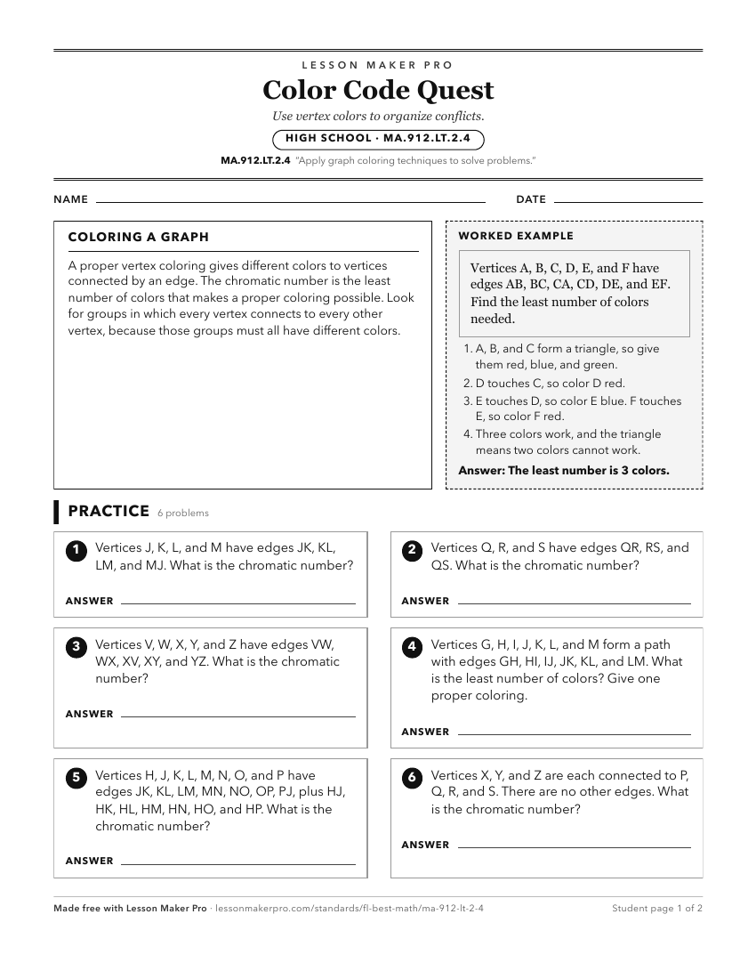 Preview of the MA.912.LT.2.4 printable worksheet