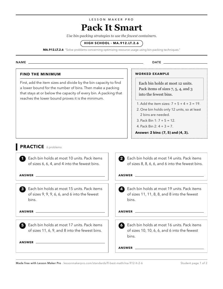 Preview of the MA.912.LT.2.6 printable worksheet