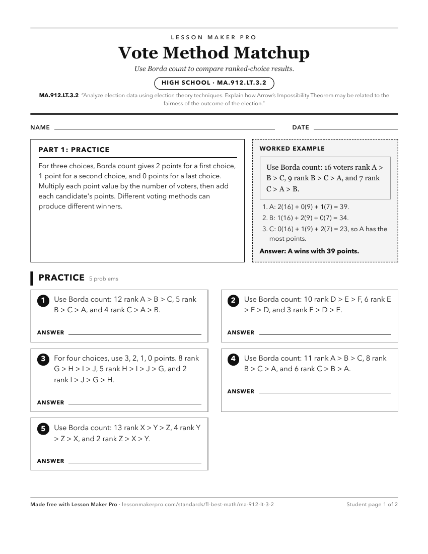 Preview of the MA.912.LT.3.2 printable worksheet