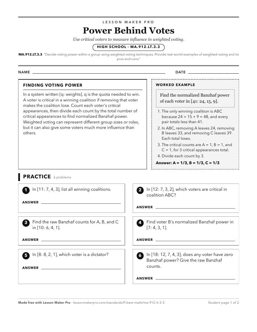 Preview of the MA.912.LT.3.3 printable worksheet