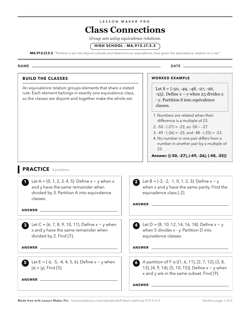 Preview of the MA.912.LT.5.3 printable worksheet