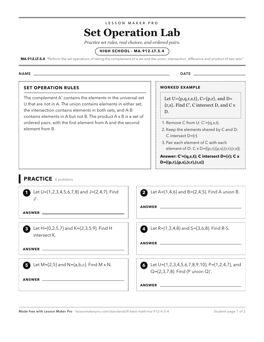 Preview of the MA.912.LT.5.4 printable worksheet