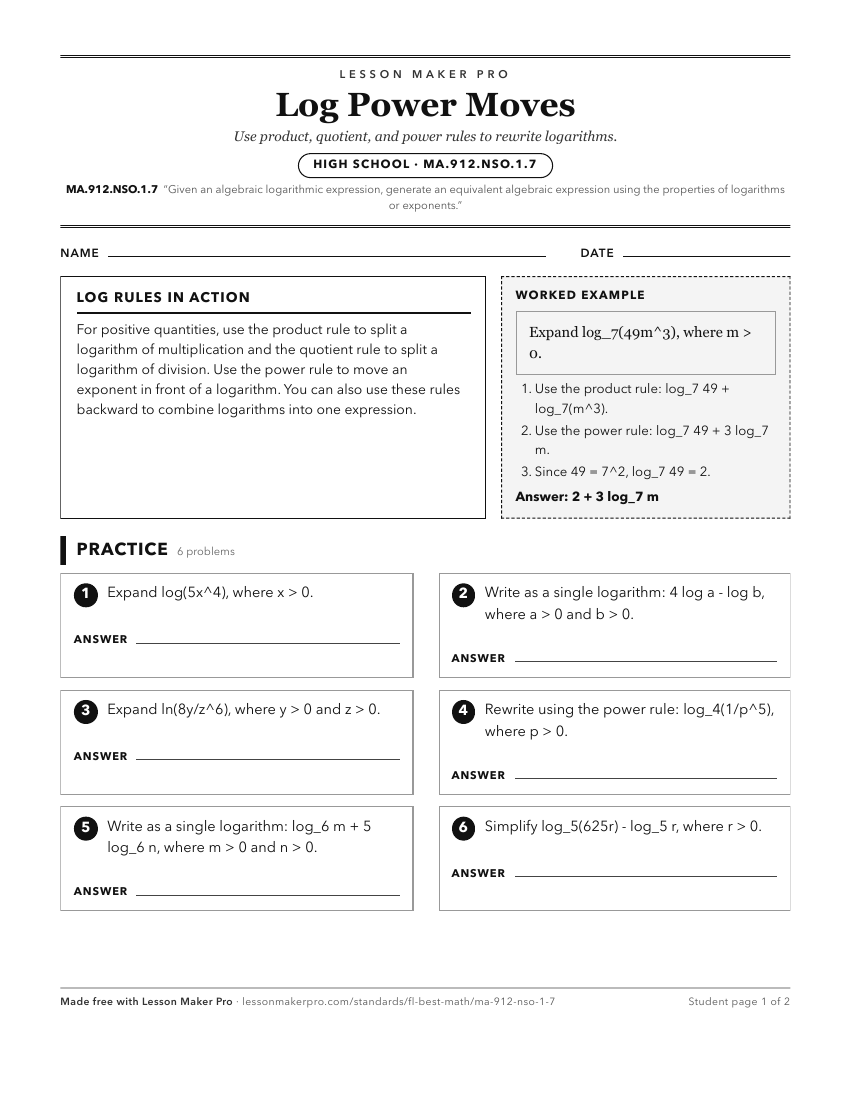 Preview of the MA.912.NSO.1.7 printable worksheet