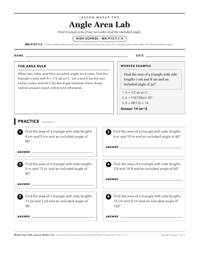 Preview of the MA.912.T.1.4 printable worksheet