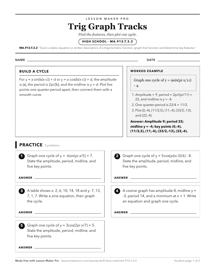 Preview of the MA.912.T.3.2 printable worksheet
