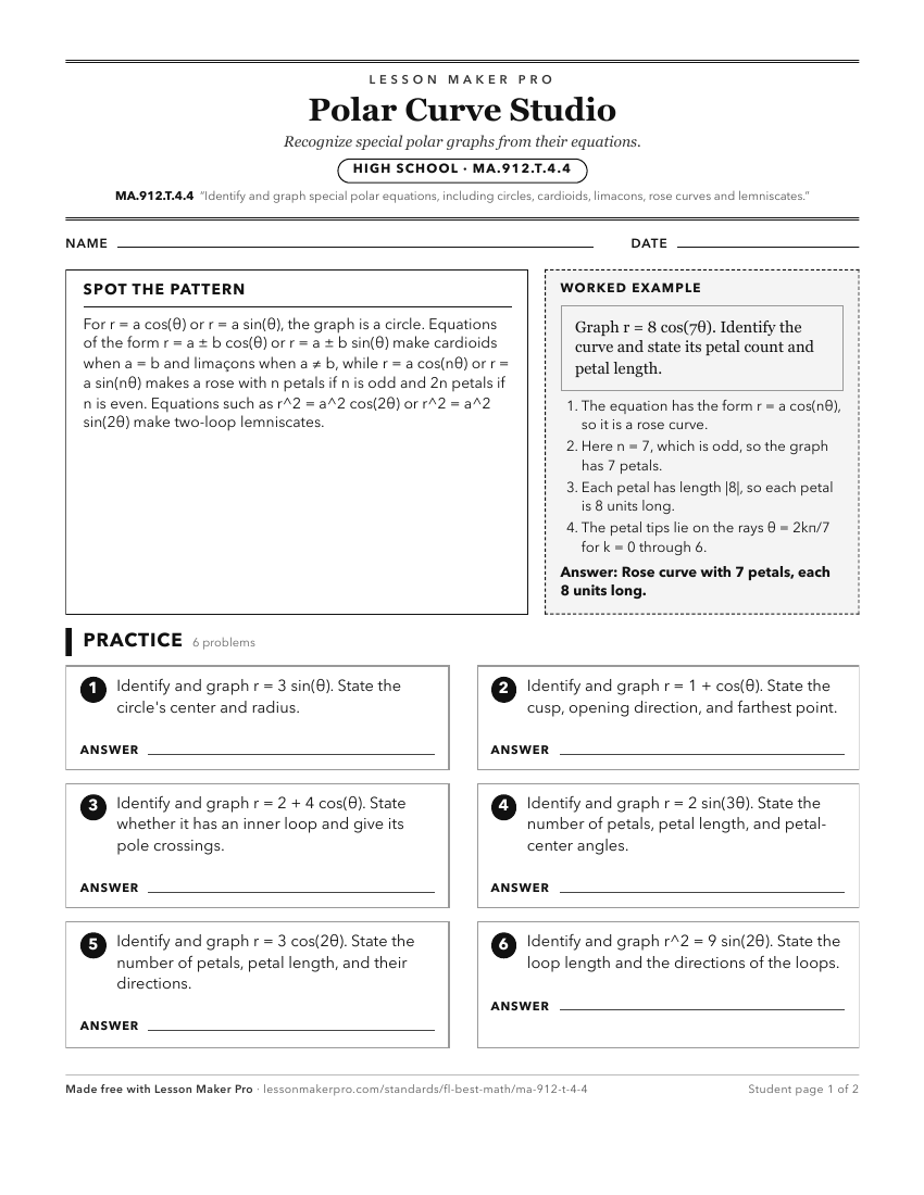 Preview of the MA.912.T.4.4 printable worksheet
