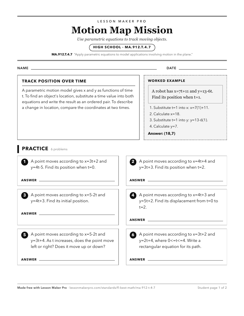 Preview of the MA.912.T.4.7 printable worksheet