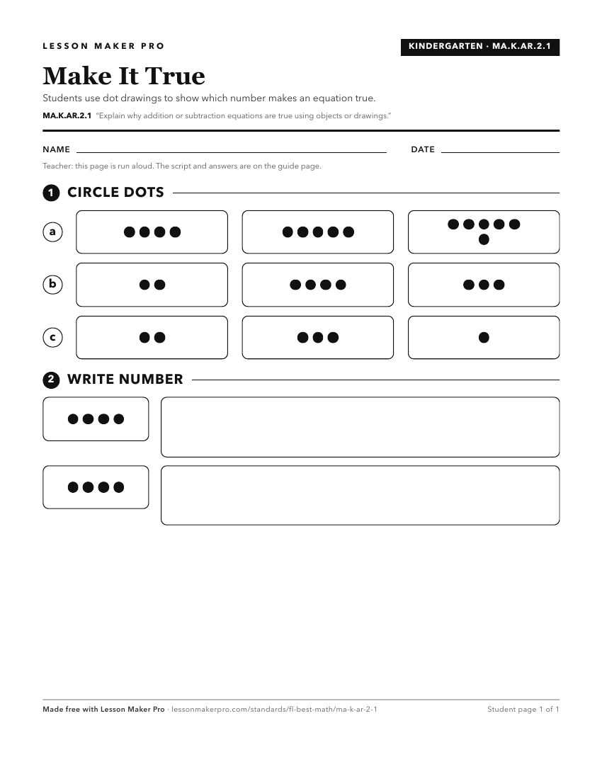 Preview of the MA.K.AR.2.1 printable worksheet