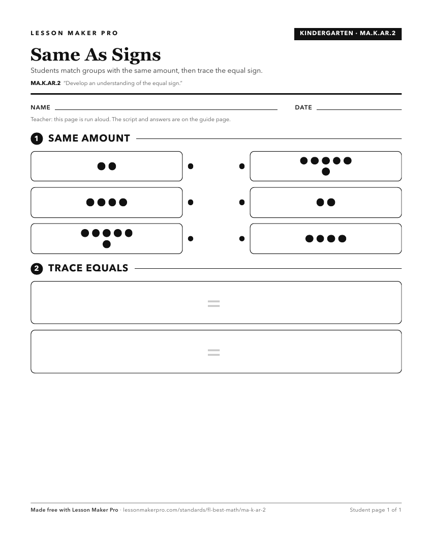 Preview of the MA.K.AR.2 printable worksheet