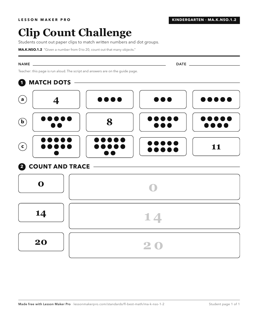 Preview of the MA.K.NSO.1.2 printable worksheet