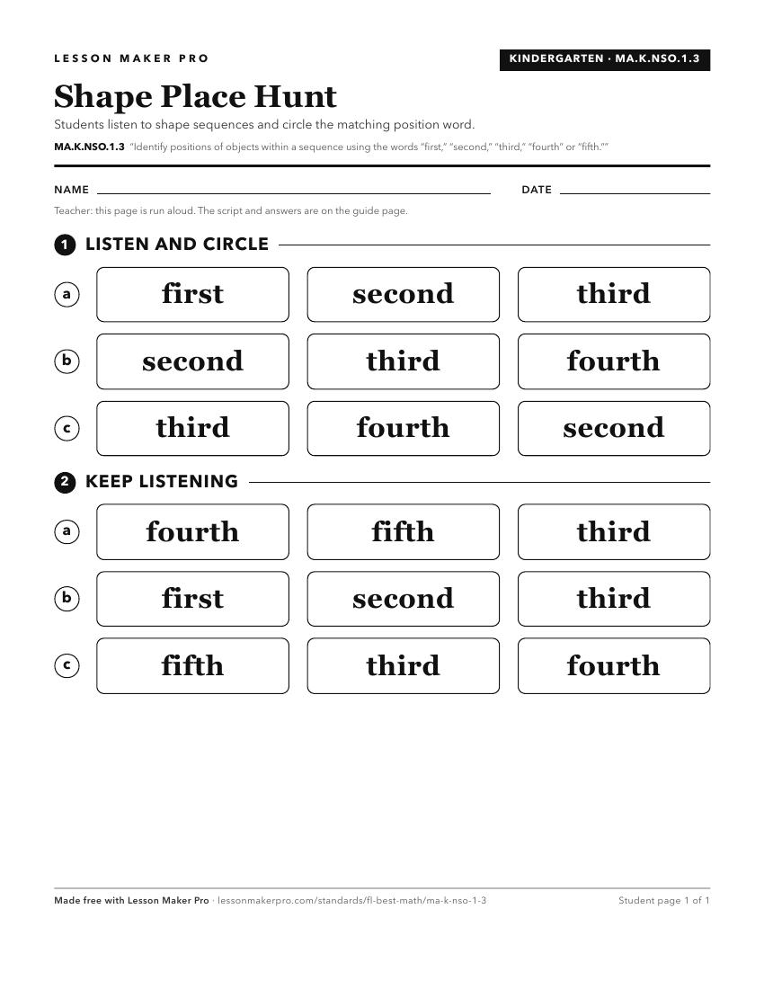Preview of the MA.K.NSO.1.3 printable worksheet
